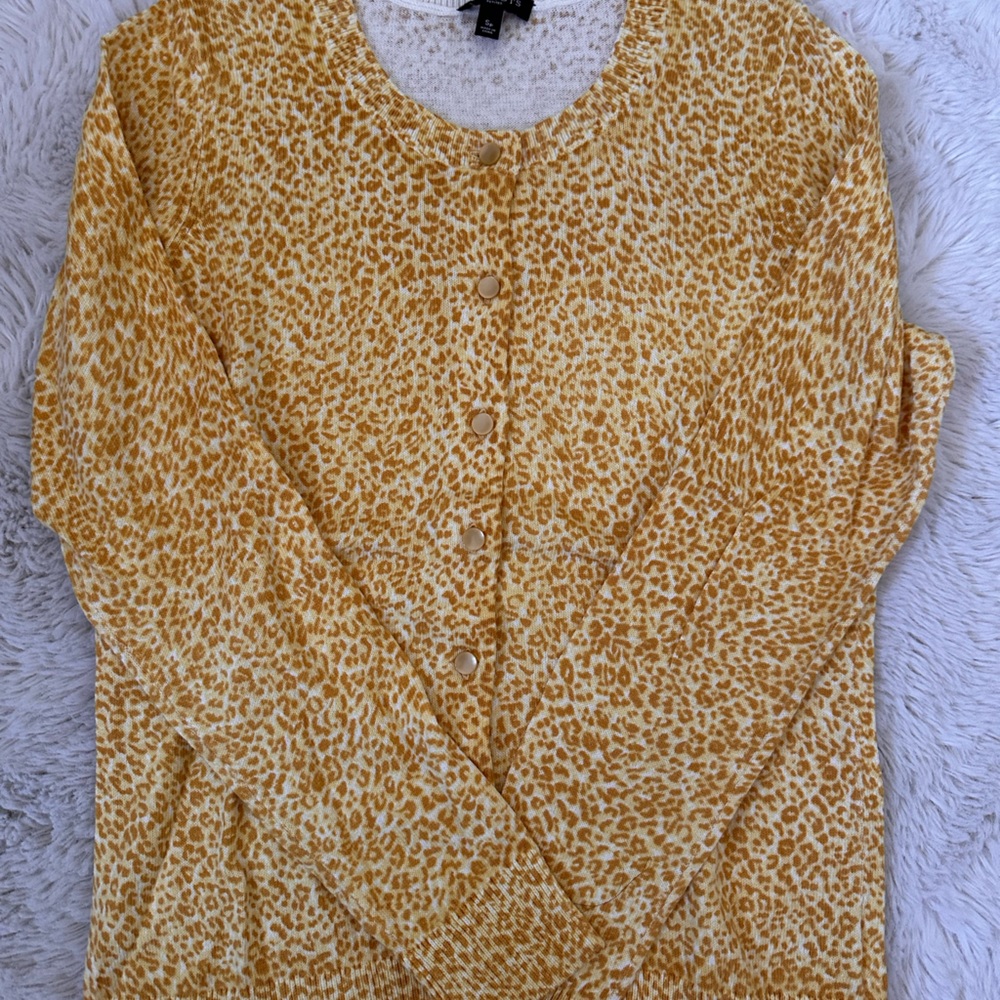 Leopard Print Button-Up Women's Top